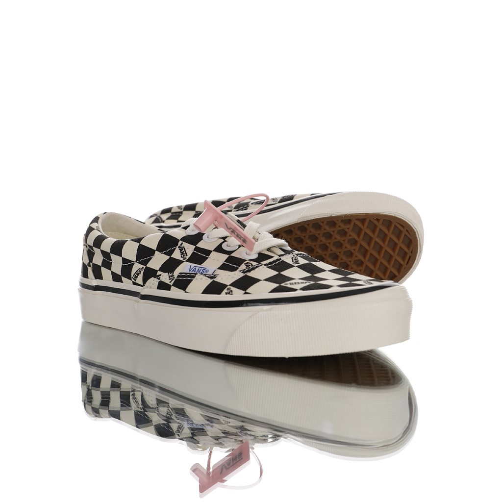 Vans Vault OG Authentic Era LXWhiteBlack Checkerboard All-match giày sneaker vải thường VN0A4BVA01Z