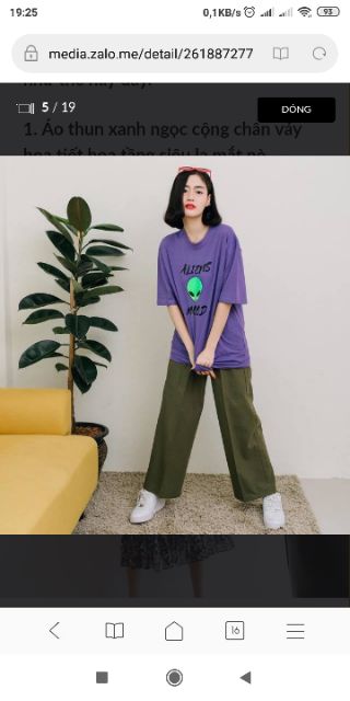 Quần đũi lụa ống dài rộng mềm mát