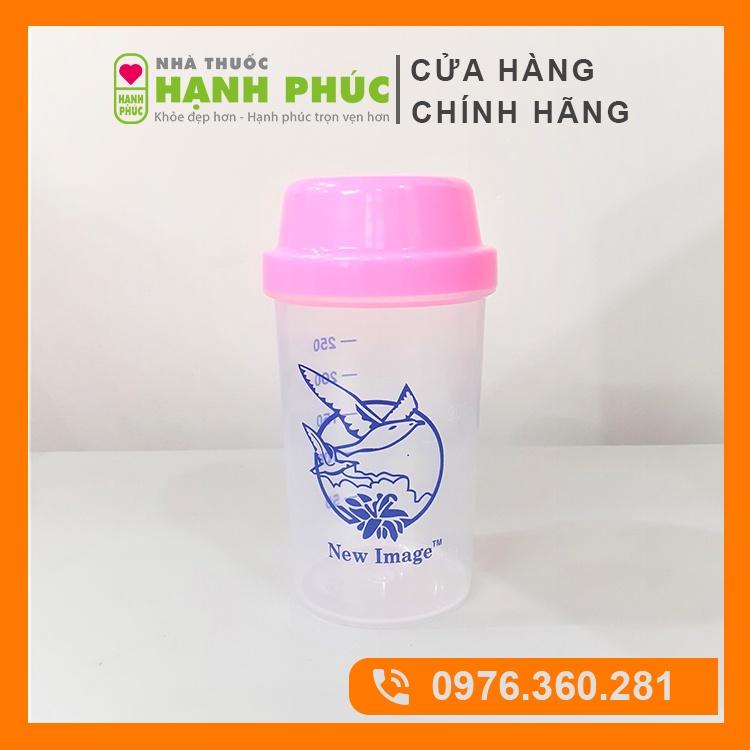 Bình lắc sữa non Alpha Lipid 250ml, Có vạch chia ml, Loại dày dặn, Nắp đậy kín