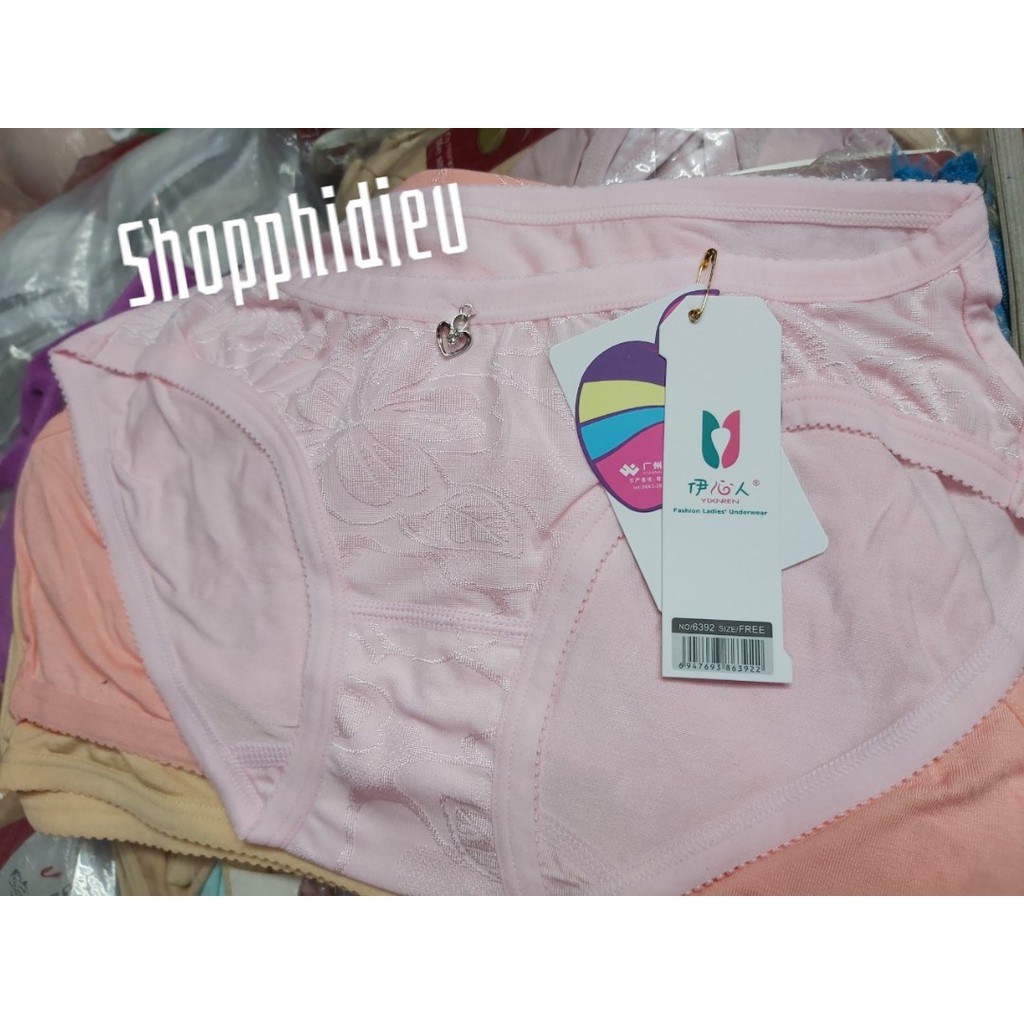 Quần Lót Cotton Nữ Xịn Phối Gấm
