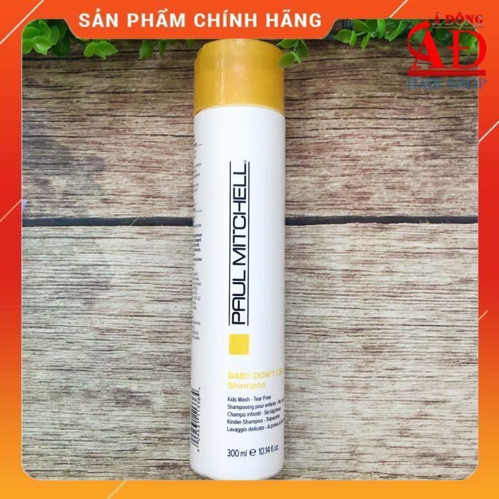 [+Tặng mũ trùm] DẦU GỘI TRẺ EM PAUL CAO CẤP MỸ MITCHELL BABY DON'T CTY KHÔNG CAY MẮT 300ml