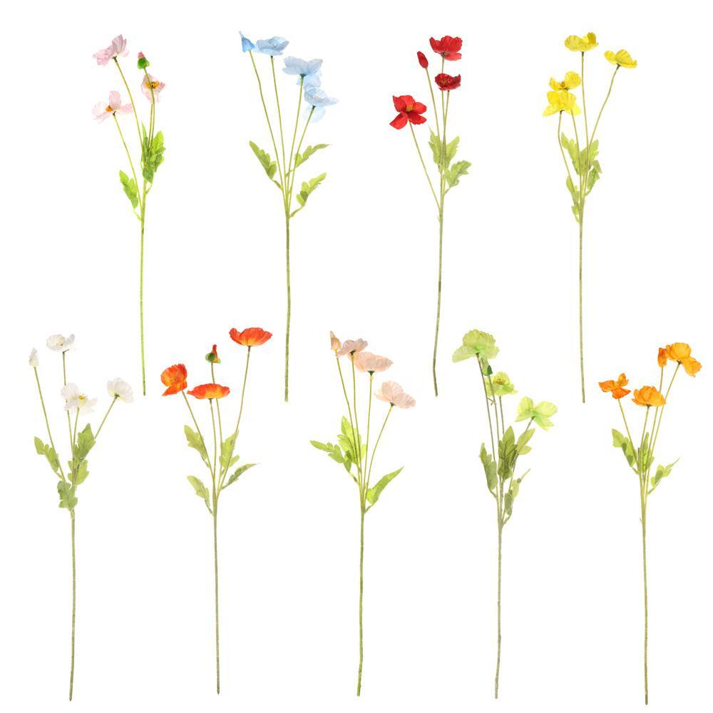 Bó Hoa Anh Túc Nhân Tạo DIY Dùng Trang Trí Tiệc