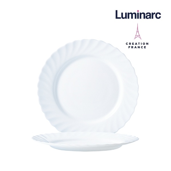 Bộ 6 Đĩa Oval Thuỷ Tinh Luminarc Trianon Trắng 29cm- LUTRN3654