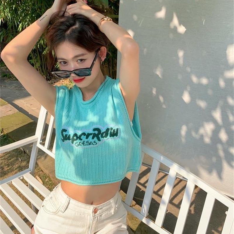 Áo Thun SáT NáCh Thêu Chữ ThờI Trang Cho Nữ