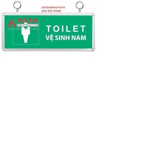 Đèn chỉ dẫn exit toilet 01 mặt asia