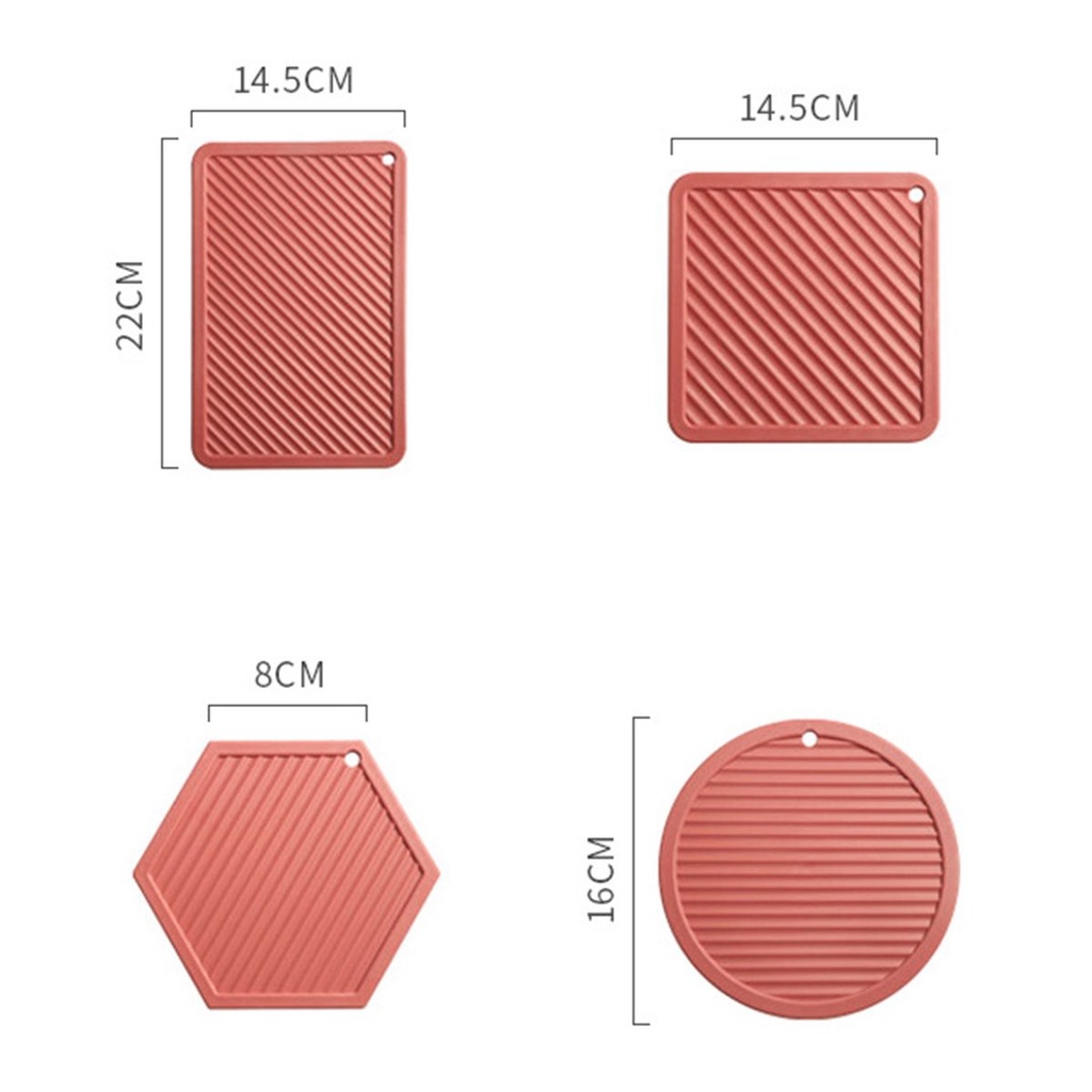 Epoch Tấm Lót Bàn Ăn Hình Vuông / Tròn / Chữ Nhật / Hình Lục Giác Nhiều Màu Chống Trượt Hiện Đại