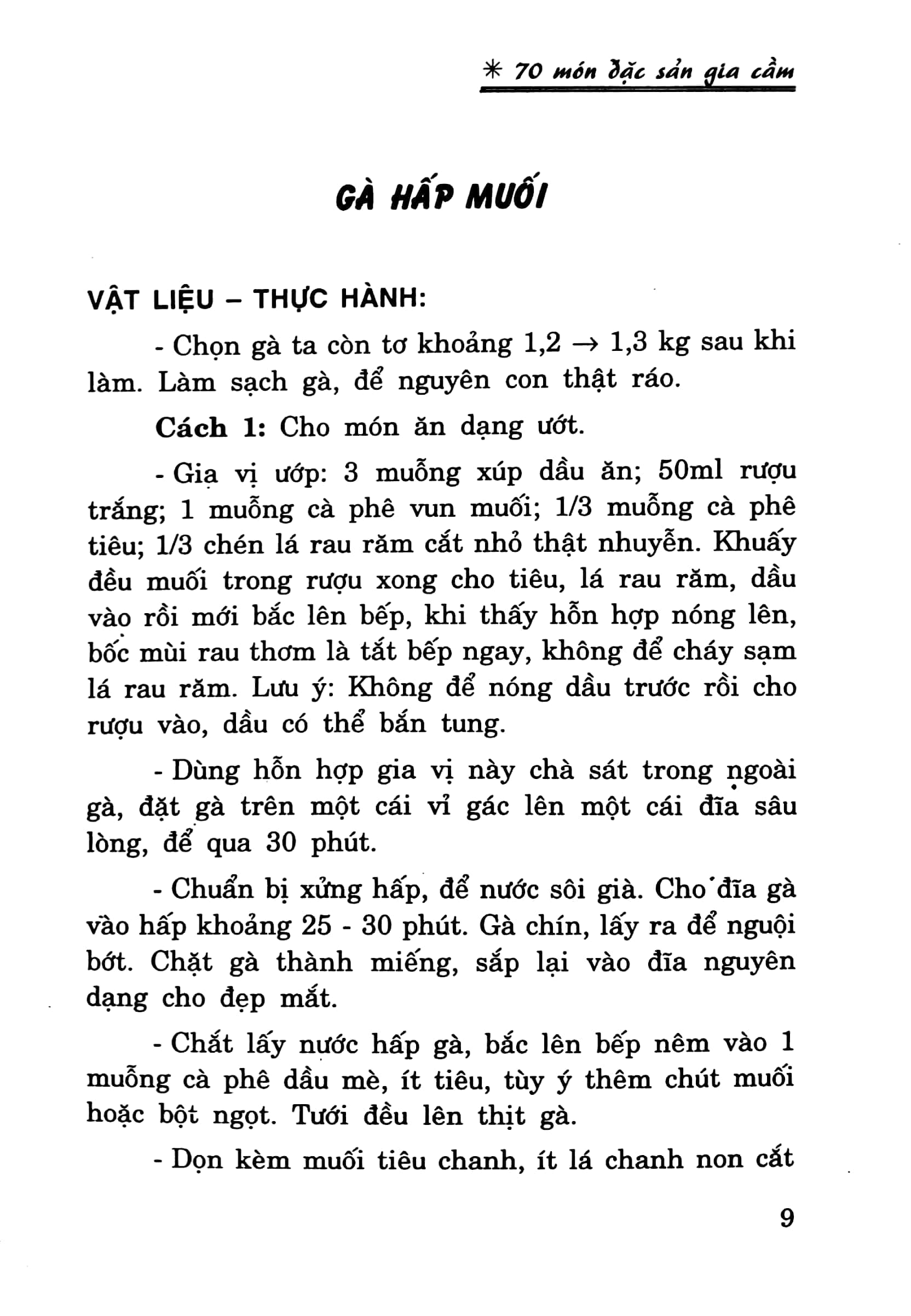 Sách 70 Món Đặc Sản Gia Cầm