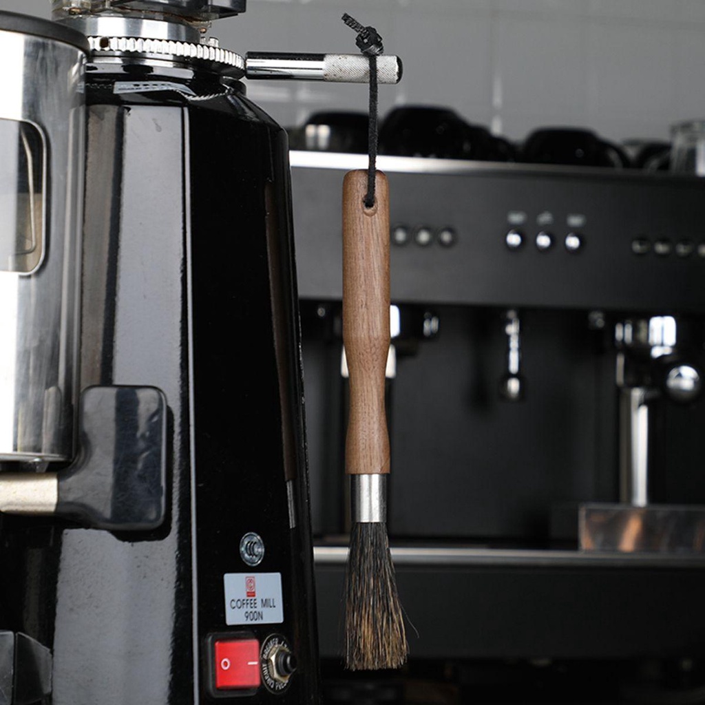 Dụng Cụ Vệ Sinh Máy Pha Cà Phê Espresso SOMEDAYZL|Bàn Chải Vệ Sinh Máy Xay Cà Phê Lông Mềm Tay Cầm Gỗ Tự Nhiên