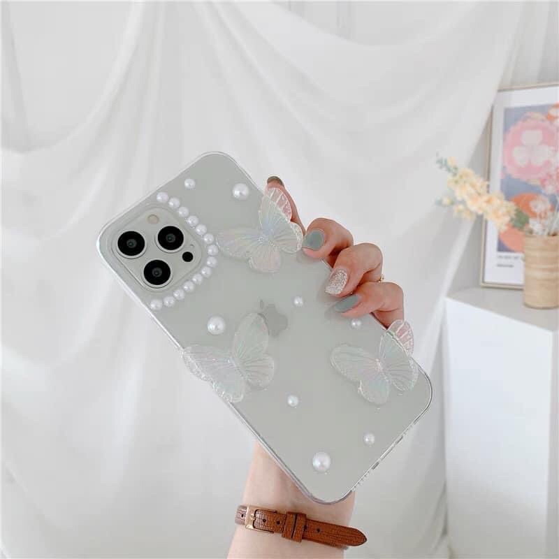 Ốp trong đính viền ngọc hình bướm