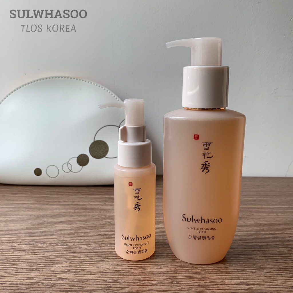 Sulwhasoo Sữa Rửa Mặt Ẩm Mịn dành Cho Da Nhạy Cảm từ thảo dược- Sulwhasoo Gentle Cleasing Foam 50/200ml( Bản Mới nhất)