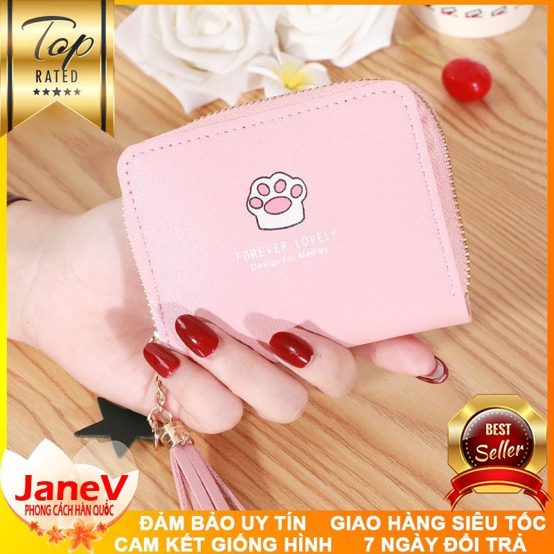 [5 MÀU] Ví Nữ Mini Ngắn Cầm Tay Dễ Thương Nữ Tính Hàn Quốc TVNN289 | BigBuy360 - bigbuy360.vn