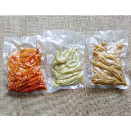 Túi hút chân không nhám 1 mặt túi đựng thực phầm hút chân không combo 50 túi đựng từ 700g>1,3kg thực phẩm một túi