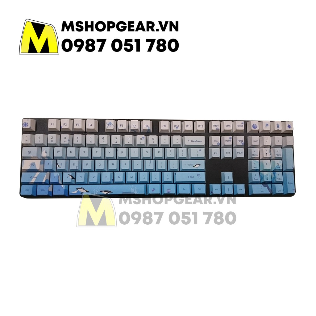 Sản phẩm Keycap Chim cánh cụt Nam Cực - Phiên bản chuyển màu keycap độc đáo 108 keys