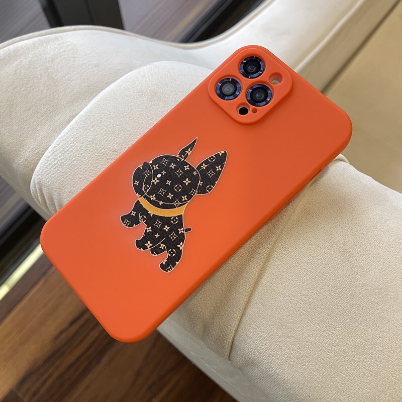 Ốp điện thoại/ Ốp lưng iphone LV Chó Nền Cam cho dòng iphone 12promax/ 12pro/ 11promax/ 11/ Xsmax | BigBuy360 - bigbuy360.vn