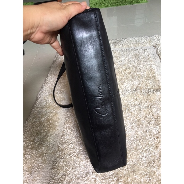 Túi si hiệu da thật phom đeo vai