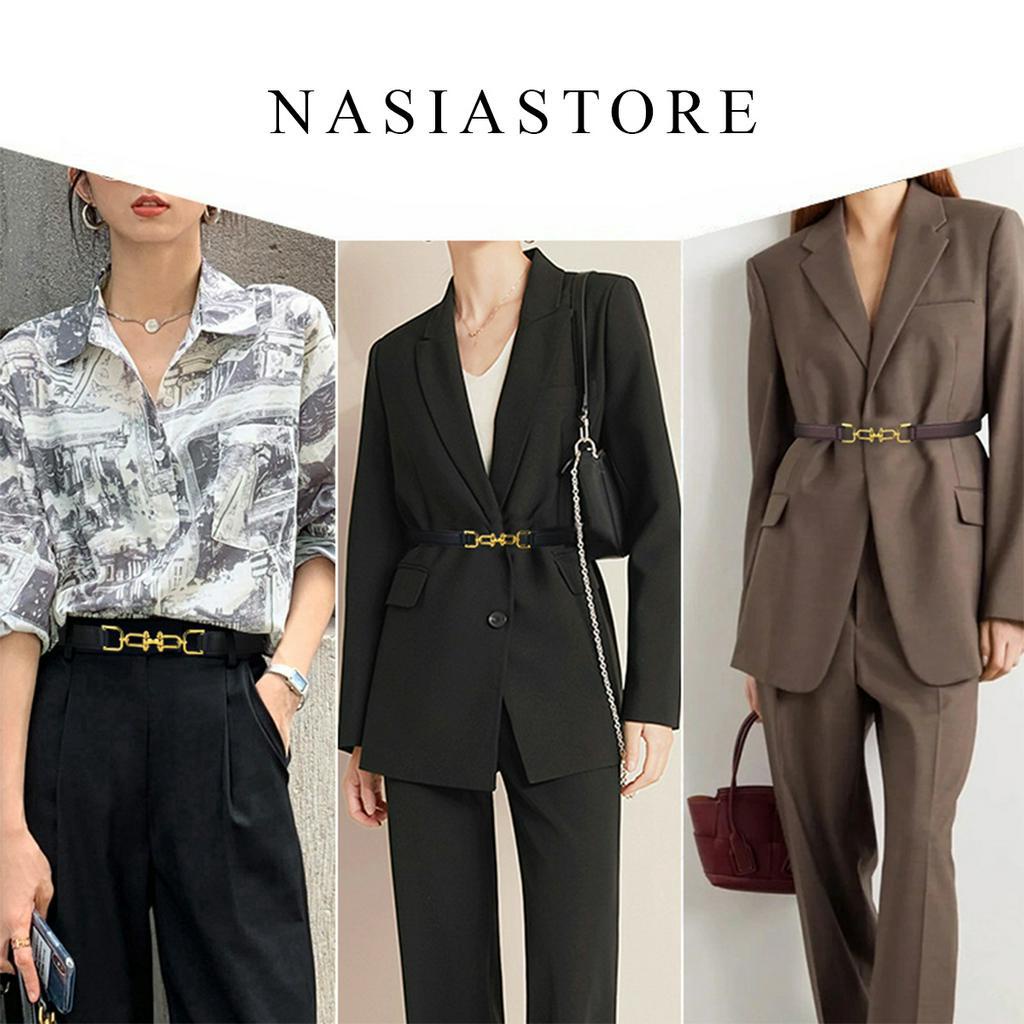 ĐAI VÁY nữ nhỏ 1.5cm nasiastore - THẮT LƯNG nữ bản nhỏ nịt áo váy tròn nhỏ cài tiện lợi - Đai thắt áo nhỏ TLSU12