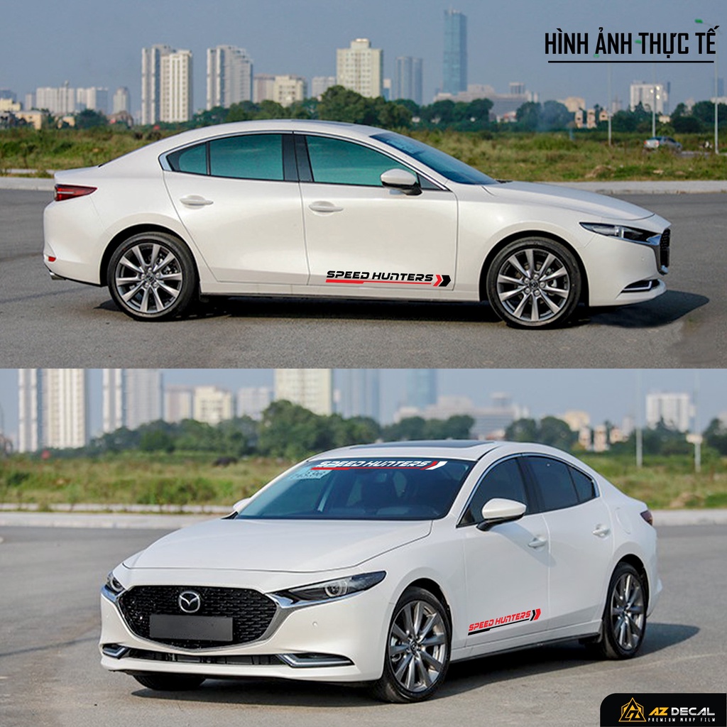 Tem Dán Xe Ô Tô Speed Hunters | DVTOT-04 | Tem Dán Sườn Xe Hơi, Kính Lái, Cản Sau Capo Oto