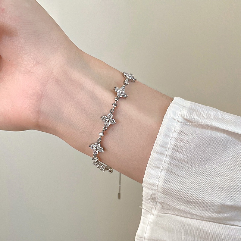 Vòng Đeo Tay Đính Đá Zircon Thời Trang Cá Tính Dễ Phối Đồ