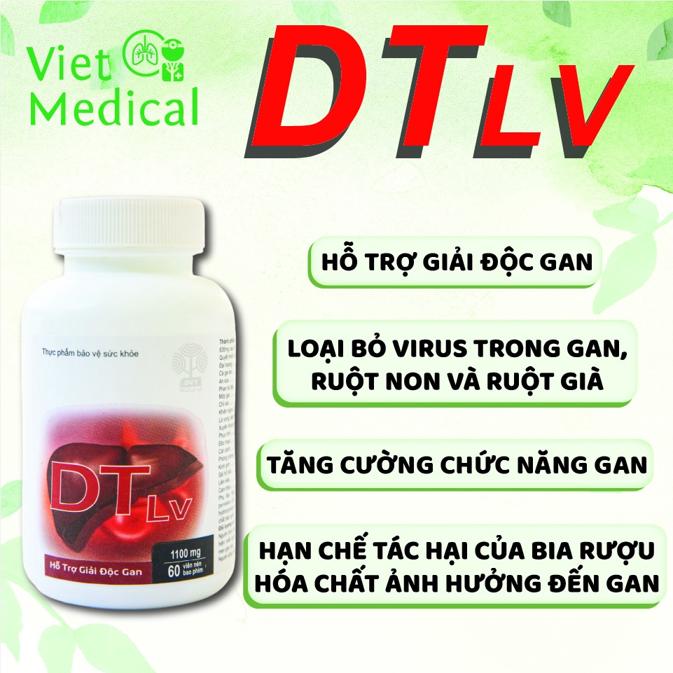 Viên uống DTLV Việt Medical hỗ trợ giải độc gan