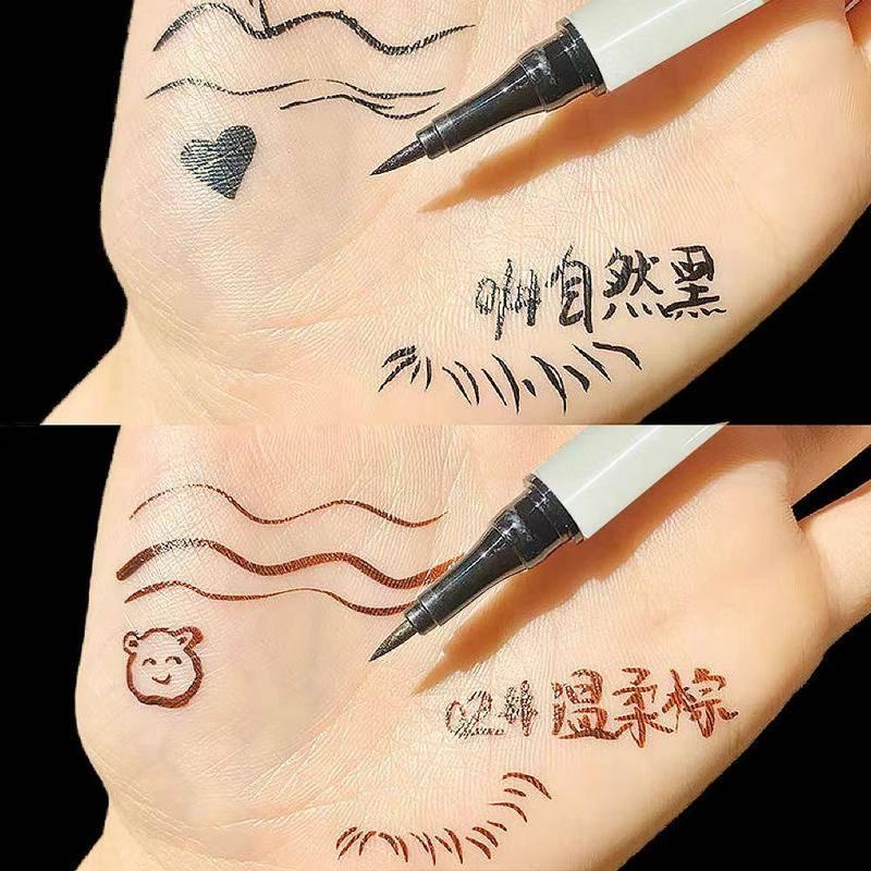 Bút kẻ mắt dạng lỏng nhanh khô chống thấm nước chống mồ hôi màu sắc nâu đen