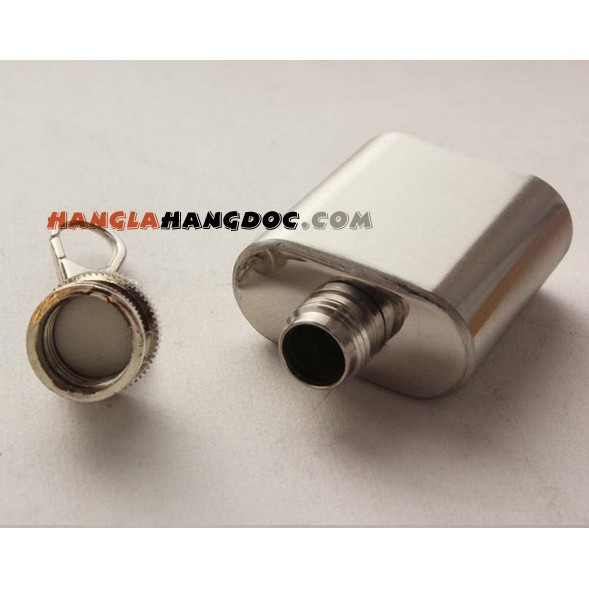 Bình inox 1oz  nhỏ gọn treo móc khóa tiện dụng & độc lạ