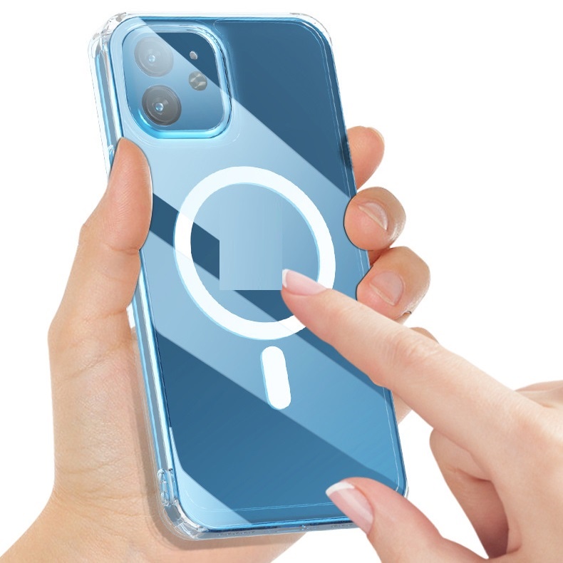 Ốp lưng Cao cấp Clear Case hỗ trợ sạc không dây IP 12 pro/ 12 promax / 13 / 13 pro / 13 promax