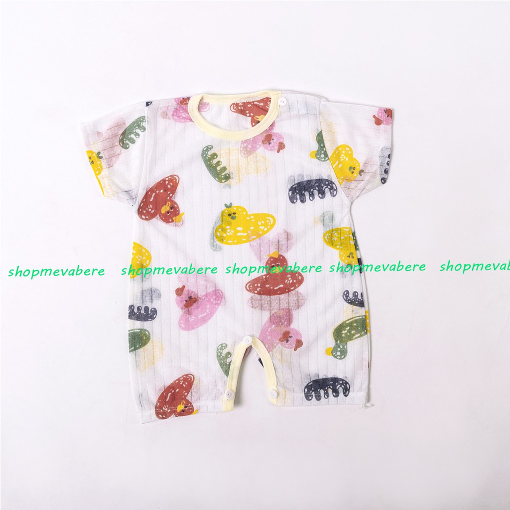 Set 03 bộ body cotton giấy cho bé sơ sinh 3-10kg hàng đẹp - [𝐁𝐃𝟏𝟐-𝐂𝐎𝐌𝐁𝐎𝟑]