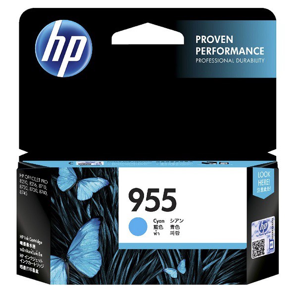 Mực in HP 955 Cyan Original Ink Cartridge (L0S51AA) - Hàng Chính Hãng