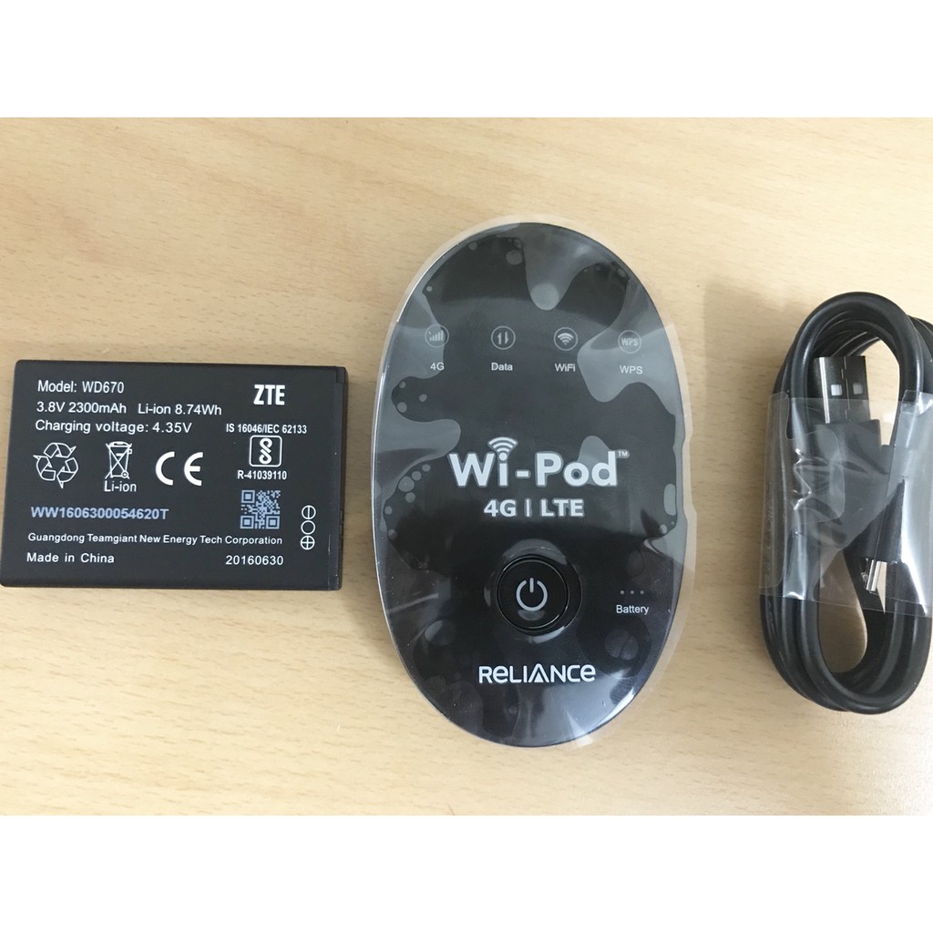 Pin thay thế cho phát wifi ZTE WD 670 Wipod chính hãng pin chuẩn