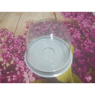 BỘ 100 HỘP NHỰA ĐỰNG BÁNH ĐẾ TRẮNG H24 NẮP MÔ,   KÍCH THƯỚC 14 X 14 X 12 CM
