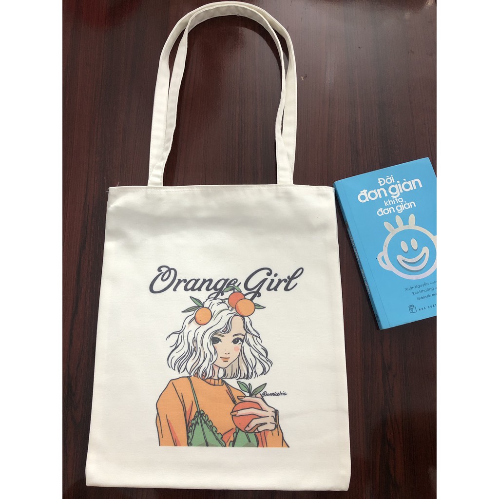 Túi tote đeo vai - túi vải canvas kẹp nách Style Hàn Quốc | BigBuy360 - bigbuy360.vn