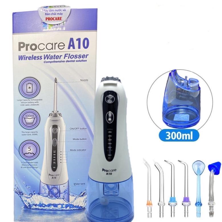 Máy Tăm Nước Chính Hãng Procare A10 (water flosser) - Thế Hệ Mới Cao Cấp - Chăm Sóc Răng Miệng Hiệu Qủa