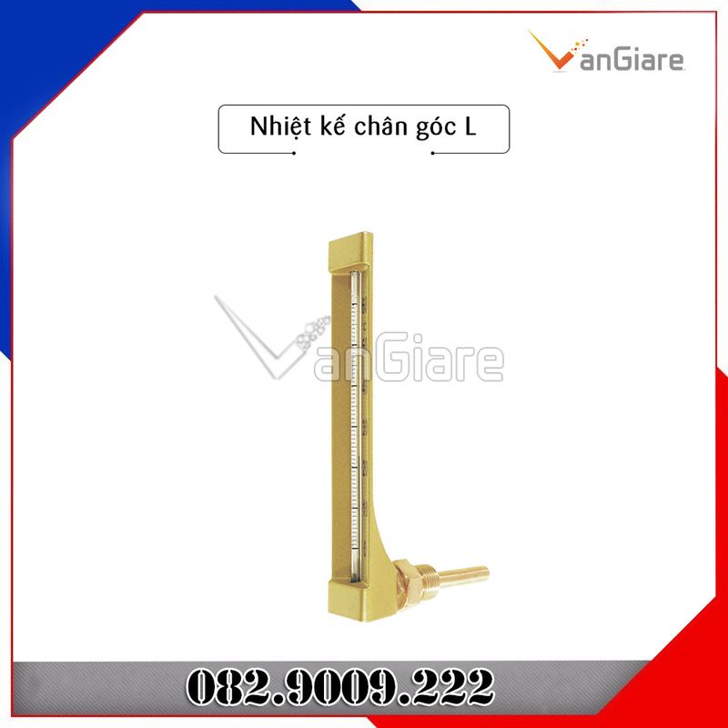 Nhiệt kế thủy ngân Đài Loan chân thẳng, chân góc, loại 50 - 120 - 200 độ C dùng cho công nghiệp, lò hơi