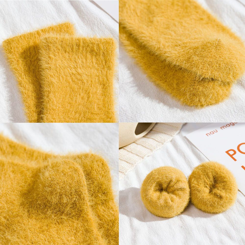 Vớ lông cừu san hô mềm mại thoáng khí thoải mái cho nữ MIHAN1