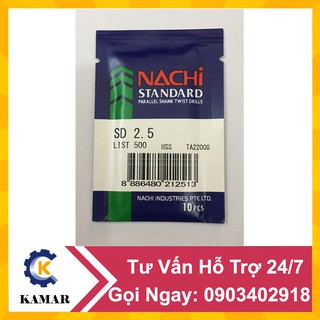 Mũi Khoan Nachi Từ 2.0 đến 2.9MM Chính Hãng