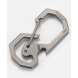 TACRAY - MÓC KHÓA TITAN CARABINER ĐẦU LỤC GIÁC KÈM MỞ BIA