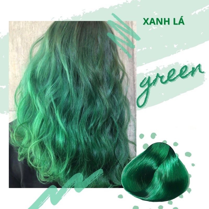 Tuýp Màu Nhuộm Tóc Xanh Lá Green 0/99 hàng Việt nam