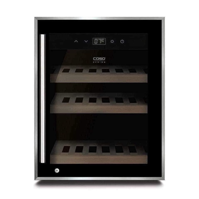 Tủ bảo quản rượu vang CASO WineSafe 12 Black - Dung lượng 12 chai, màu đen, kích thước 395x515x550mm