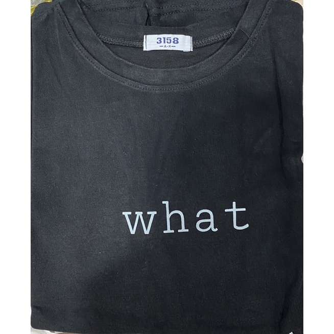 Áo phông chữ what phông 3158 mặt tuyết.