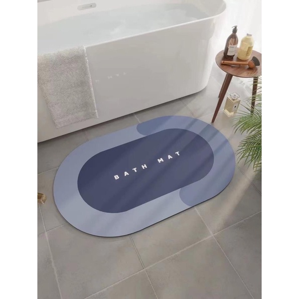 Thảm Lau Chân Silicon Siêu Thấm Nước Chất Liệu Chống Trơn Trượt