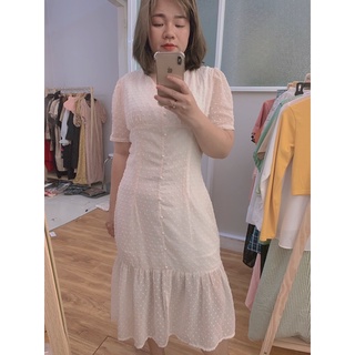 Đầm đuôi cá nút ngọc [big size 55kg - 90kg]