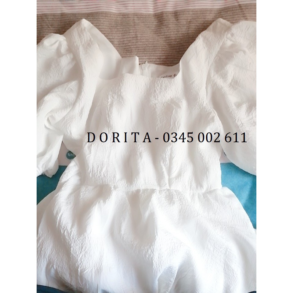 [Ảnh thật/Video] Váy babydoll trắng - Đầm trắng dáng dài - Dorita Boutique | BigBuy360 - bigbuy360.vn
