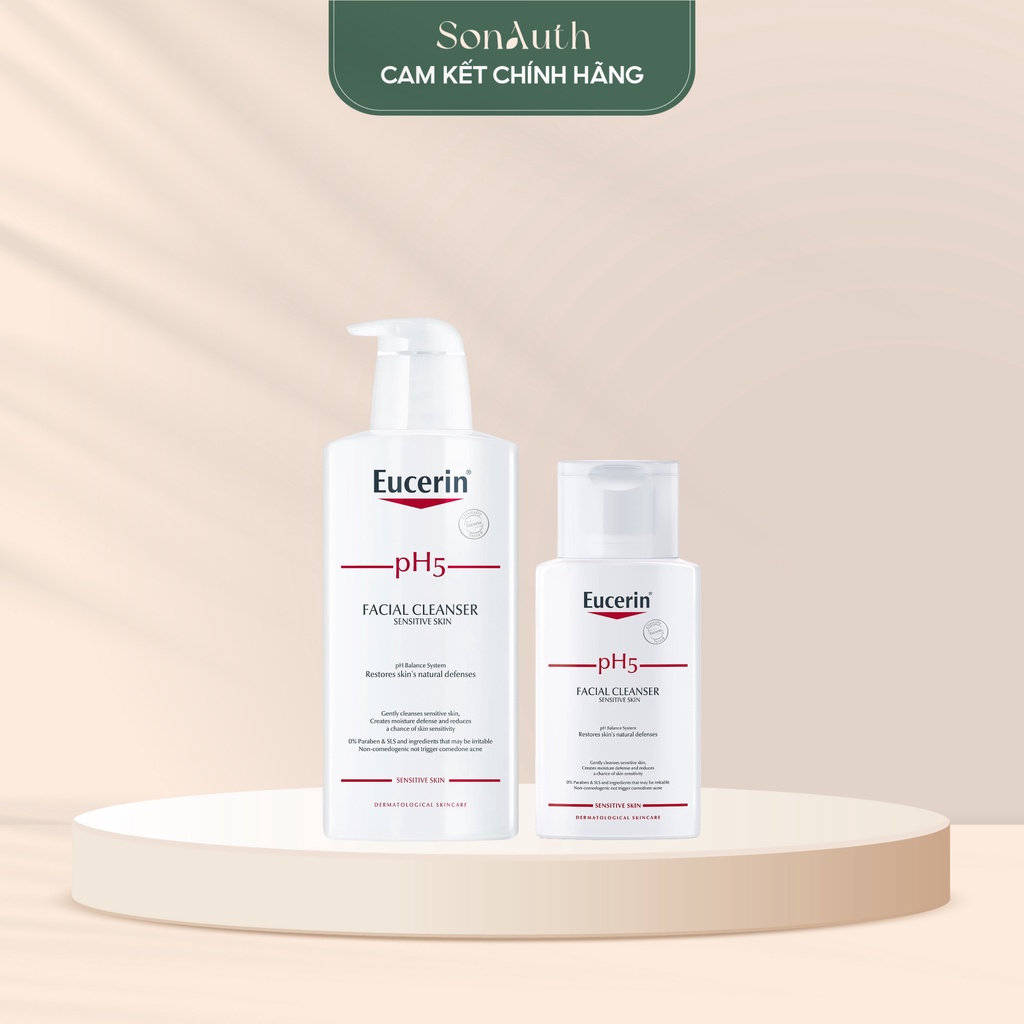 Sữa rửa mặt Eucerin pH5 Facial Cleanser Sensitive [Nhập Khẩu Chính Hãng]