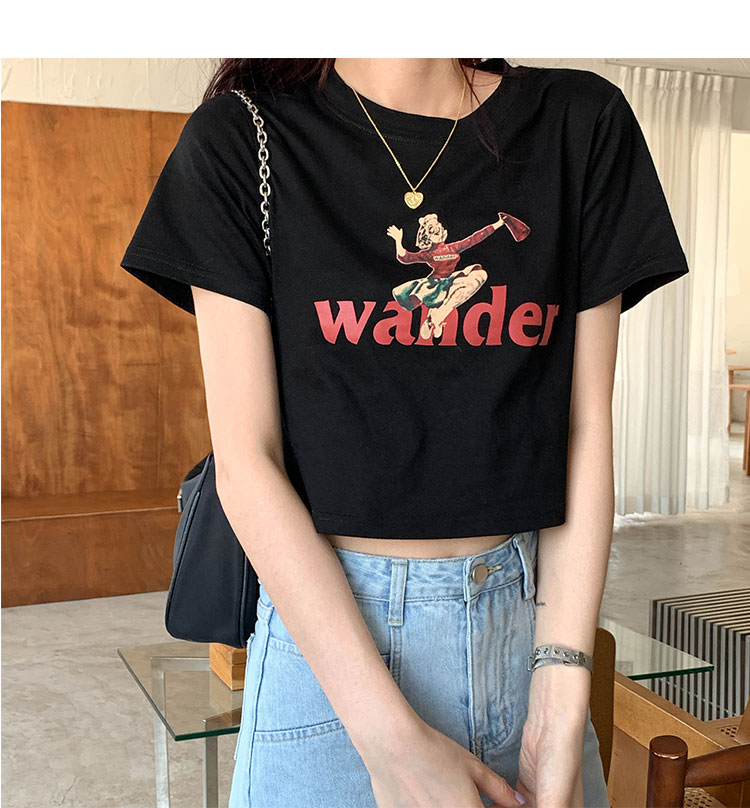 Áo thun NRVP tay ngắn cổ tròn phong cách Hàn Quốc trẻ trung thời trang dành cho nữ