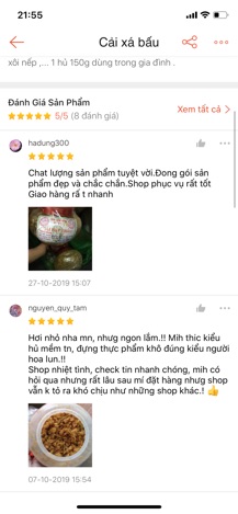 Cải xá bấu hủ 150g 18k