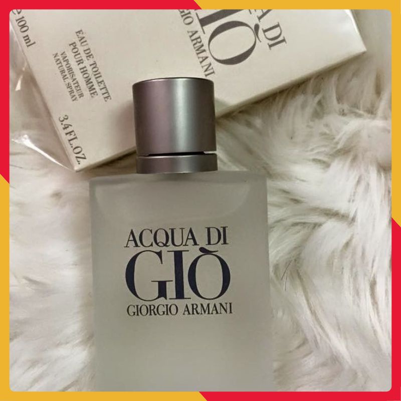 Nước Hoa Nam, Nước Hoa Aqua Di Giò Trắng 100ml Hương Thơm Nhẹ Dịu, Sang Trọng