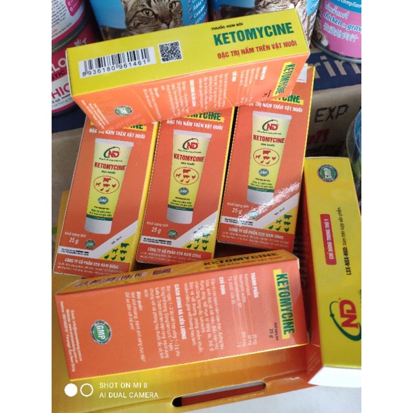 Kem bôi nấm trên chó mèo gia súc gia cầm Ktomycin 25 g