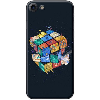 Ốp lưng iphone 7, 8 in hình rubik