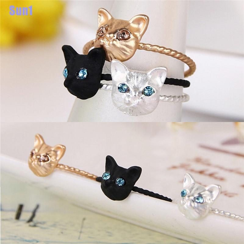 1 Nhẫn Hình Mèo Dễ Thương Cho Nữ