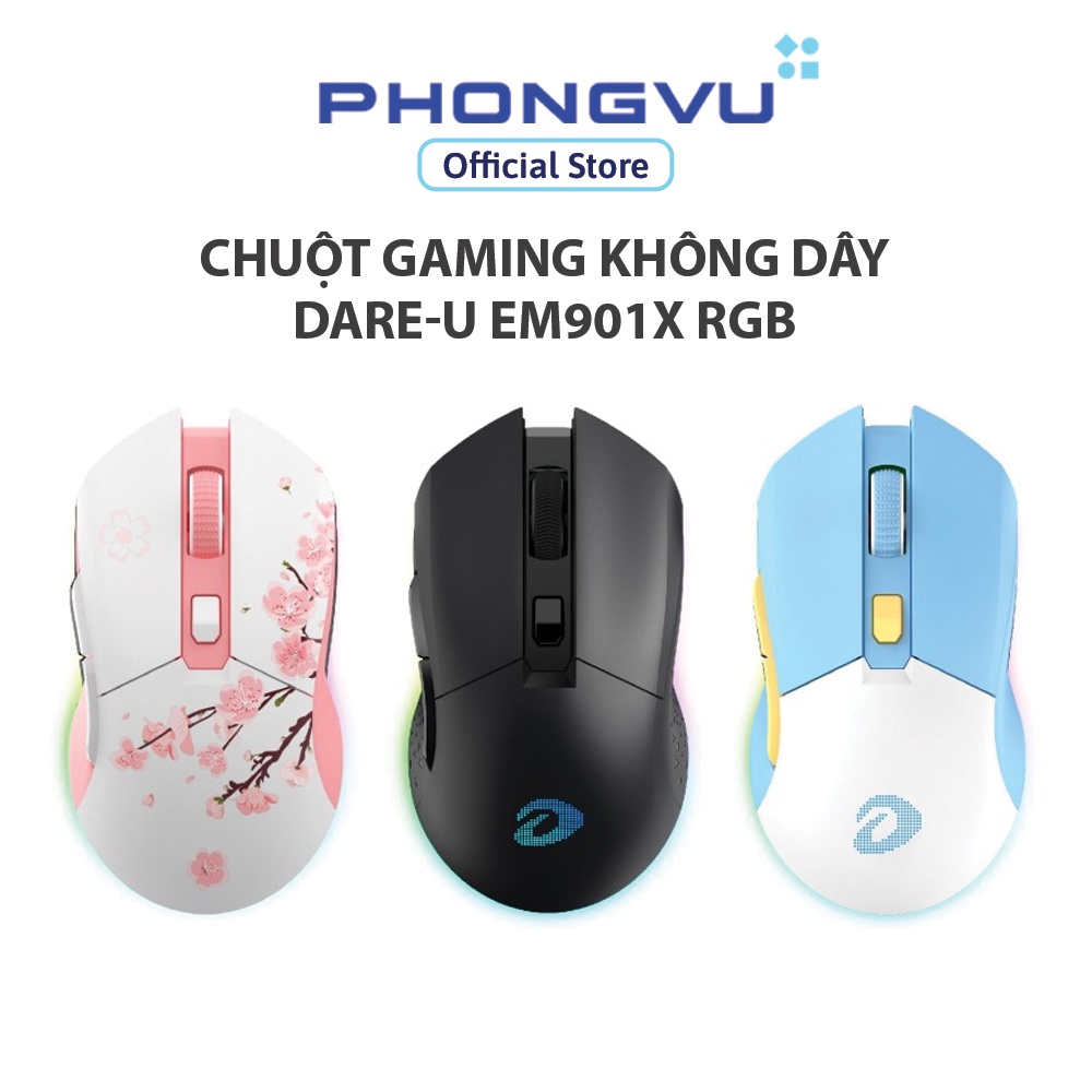 Chuột gaming không dây DARE-U EM901X RGB - Bảo hành 24 tháng